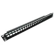 Lanview 24-port UTP Cat5e + Cat6 patch panel 1U for 19" rack