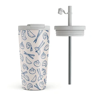 Takeout - Travel Mug, 500 ml / Flap & Straw Set