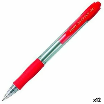 Pilot Pen Karžygio Ženklas Pilot Supergrip Raudona 0,4 mm (12 vnt.)