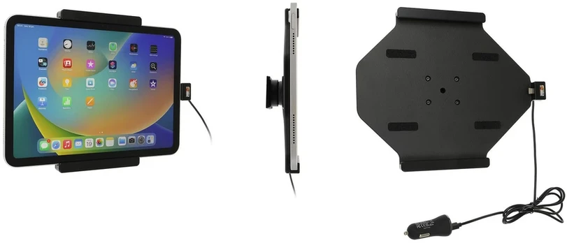 Brodit Active holder with USB-cable and cig-plug adapter