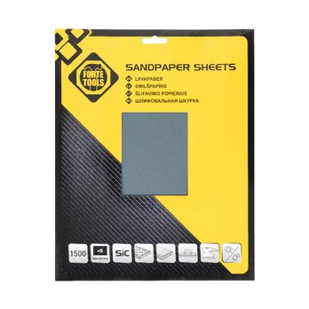 Šlifavimo lapas Forte Tools 1500, 1500, 28 cm x 23 cm, 5 vnt.