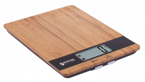 Elektroninės virtuvinės svarstyklės Oro-Med Oro-Kitchen Bamboo, rudos