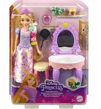 Mattel Lėlės princesės Roszpunkės tualetinis staliukas
