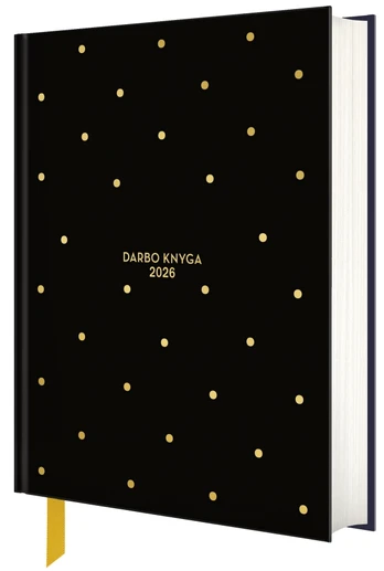 COCO&CO maža juoda darbo knyga 2026 (S dydis)