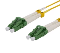 Optinis kabelis DELTACO OS2, LC - LC, duplex, singlemode, APC, 9/125, 1m / LCLC-1S-APC kaina