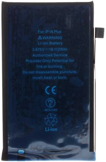 Baterija for iPhone 16 Plus 4674mAh Li-Ion (Bulk)