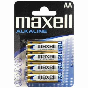 Baterijos MAXELL Alkaline, AA (LR6), 4 vnt.