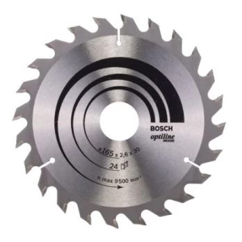 Pjovimo diskas Bosch Optiline Wood, 165x30mm, 2608640602