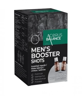 Maisto papildas vyrams Acorus Balance MEN‘S BOOSTER SHOTS N14