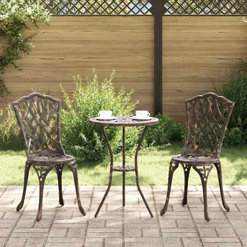 Sodo Bistro Rinkinys 3 pcs Bronzinė Aliuminis