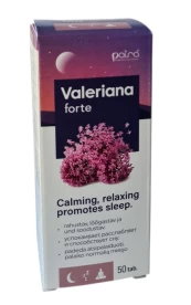 Valerijonas forte 200mg N50, tabletės kaina