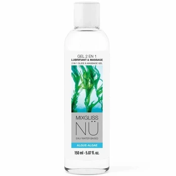 Mixgliss 2-in-1 Water-Based Lubricant & Nuru Massage Gel 150ml Algae
