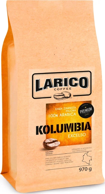 Usorteret Granuliuota kava Kolumbija Excelso 970 g
