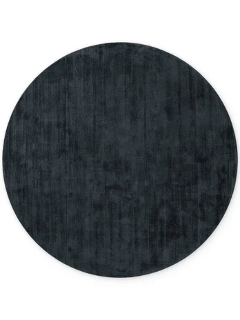 Vikosa Jane viskozės kilimas, juodas, apvalus, 120 cm
