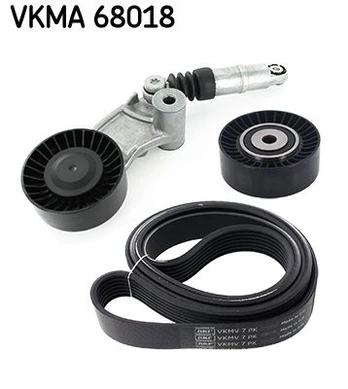 V formos rumbuotas diržas, komplektas SKF VKMA 68018