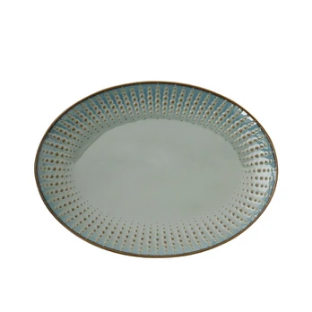 Easy Life Serviravimo lėkštė DROPS CELADON (32x23 cm)
