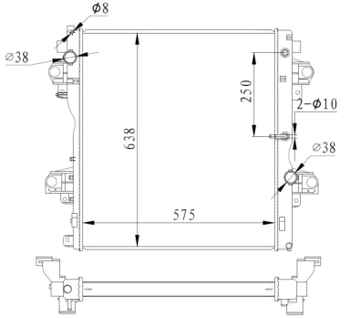 Variklio radiatorius NRF NRF 550018