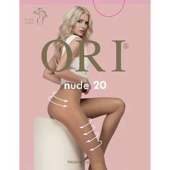 Moteriškos pėdkelnės ORI NUDE 20 DEN, 4 dydis, spalva NERO