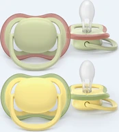 Philips Avent - Ultra air soother, 18m+, light green/yellow kaina