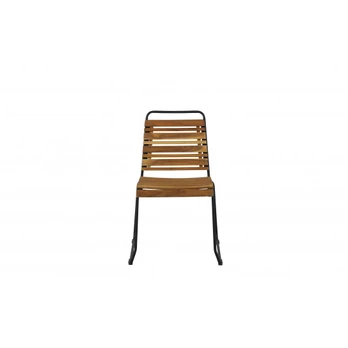 Bois Dining Chair - Black Alu / Acacia