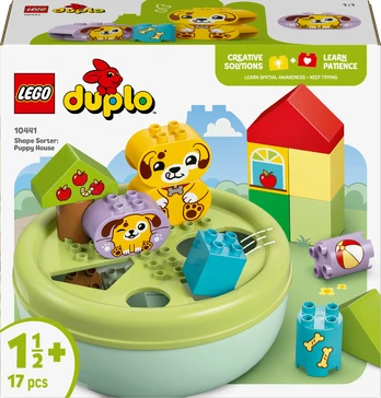 LEGO DUPLO 10441 Formų rūšiavimo žaislas: šuniuko namas