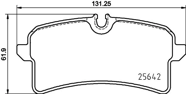 Stabdžių trinkelių rinkinys, diskinis stabdys BREMBO P 65 040