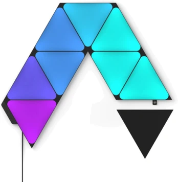 Nanoleaf Shapes Black Triangles Starter Kit (9 panels) | NL47-0102TW-9PK