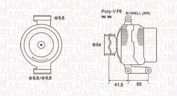 Kintamosios srovės generatorius MAGNETI MARELLI 063731862010
