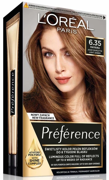 Plaukų dažai L’Oréal Paris Preference, havana sp., 6,35, 160 ml