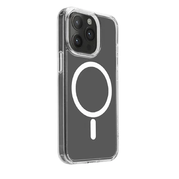 Dėklas Puro Lite Mag Cover, iPhone 15 Pro, transparent