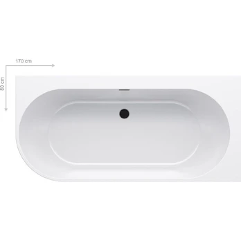 Vonia Ravak Freedom Corner R 170x80 cm balta XC00100042