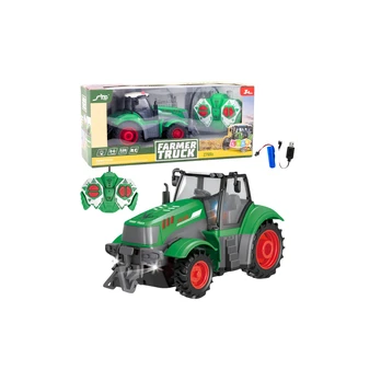 Lean Toys Remote Controlled RC Agricultural Tractor Žalias 1:24