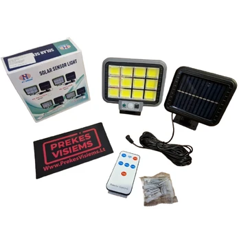 LED lauko šviestuvas su saulės elementu COB