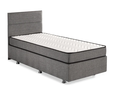 Lova Kalune Design Silver, 100 x 200 cm, pilka, su čiužiniu