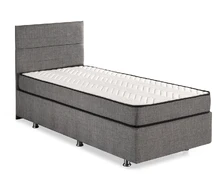 Lova Kalune Design Silver, 100 x 200 cm, pilka, su čiužiniu kaina