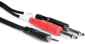 Hosa - Kabelis PRO TRS 3.5mm - 2 x TS 6.35mm 3m