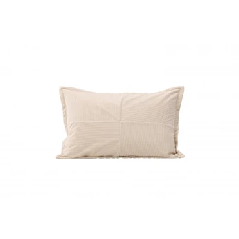 Lykke Cushion Cover Poly embossed velvet - Beige 40x60