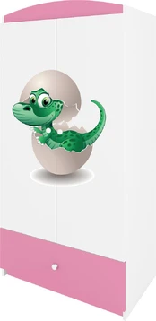 Rožinė spinta Babydreams dino kaina