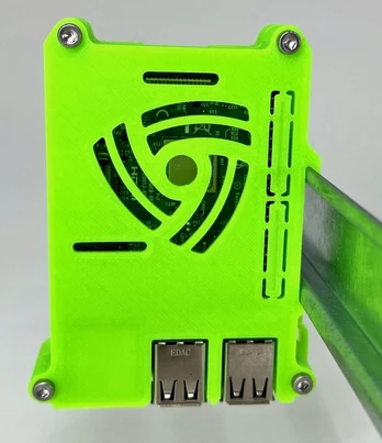 Dėklas Case dėklas Raspberry Pi 3 modelis B su Din bėgelio laikikliu