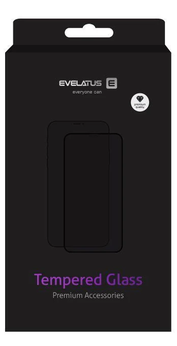 Evelatus Xiaomi Note 8T 2.5D Juodas Frame (Full Glue)