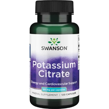 SWANSON Potassium Citrate (Kalis) - 120 kaps.