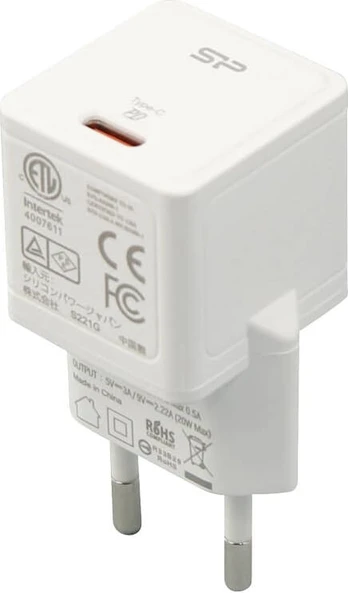 Silicon Power charger USB-C PD QM12 20W, white