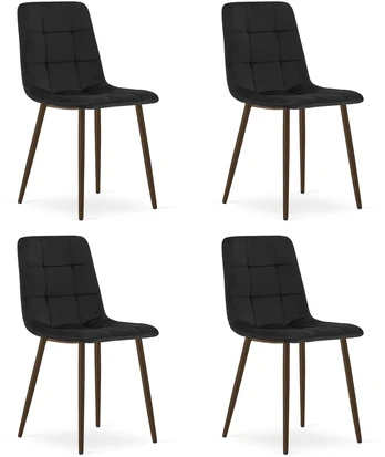 Kėdė KARA, juoda, 4 vnt.