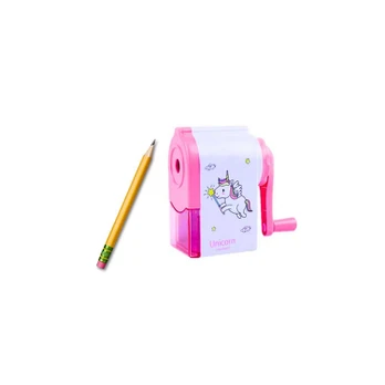 Lean Toys Cranked Unicorn Sharpener Rožinė
