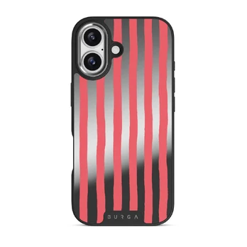Pomegranate - iPhone 17 Case, Elite Mirror Dark (MagSafe) / Silver
