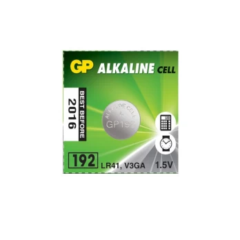 Elementas GP 192, LR41, 1,5 V, AG3, C10, 1 vnt.