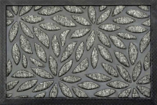 Durų kilimėlis Plants, 40x60 cm, pilka