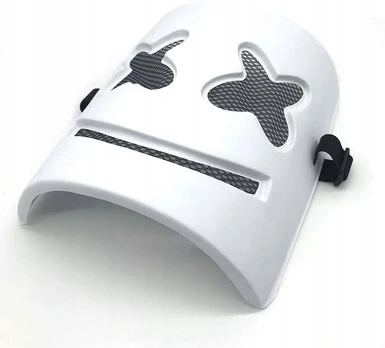 Marshmello Dj Cosplay kaukė balta 2, Suaugusiųjų dydis