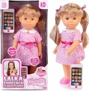 Natalia doll walking with a smartphone 41cm