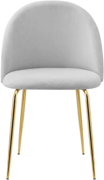 Fargo Gold Velvet pilka aksominė kėdė